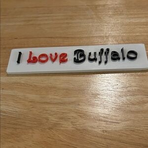 This is a Beautiful I Love Buffalo plaque 🩷